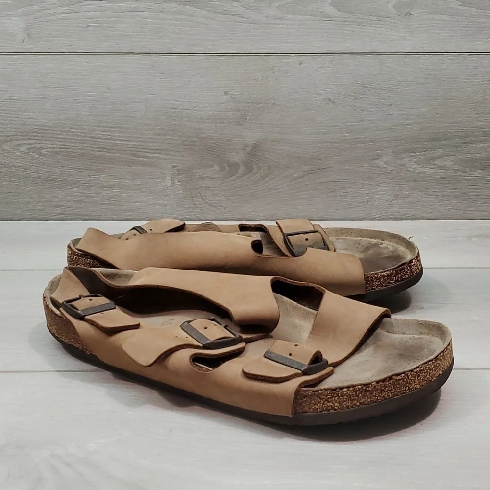 Birkenstock Mens Milano Leather Sandals shoes sz 12